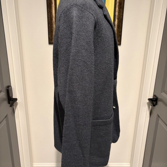 Banana Republic Mens Charcoal Grey Sweater Sport Coat Size Large - NWT - Picture 2 of 4